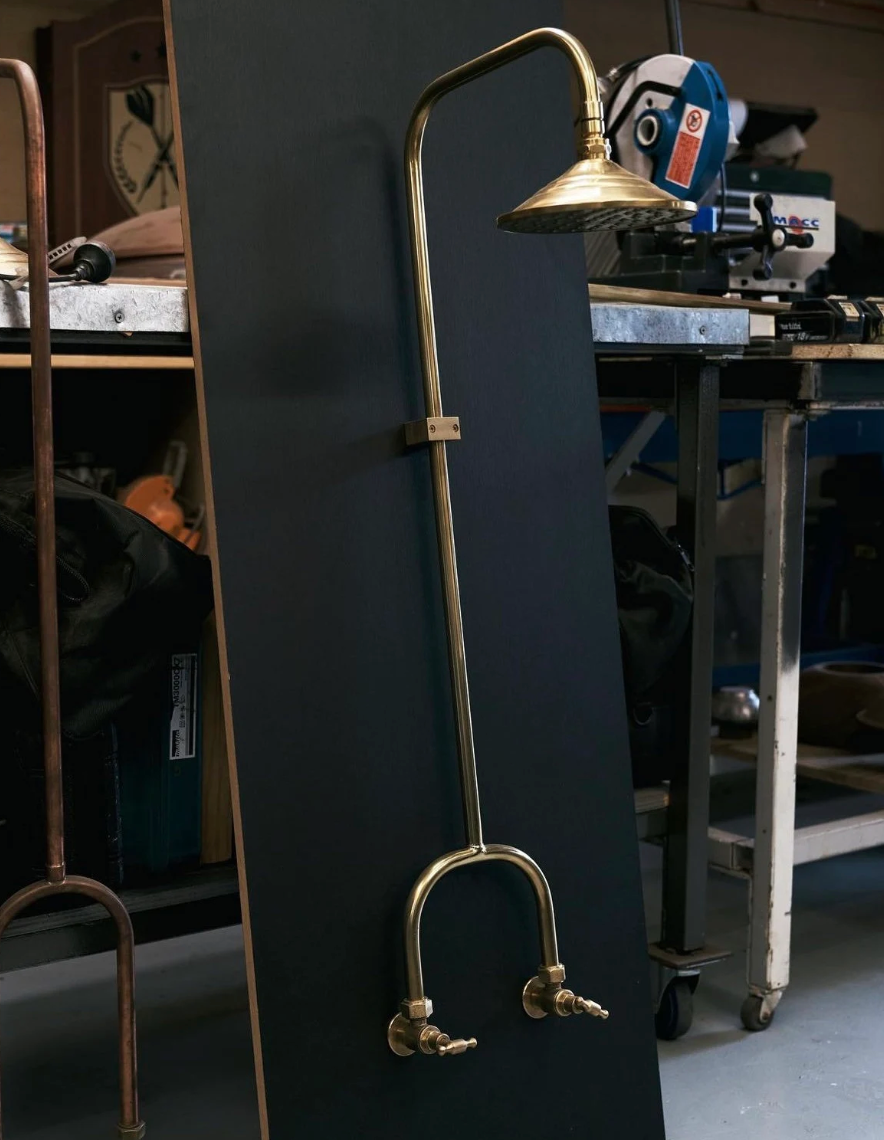 Yarra Modern Brass Outdoor Shower
