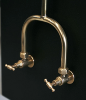 Yarra Modern Brass Outdoor Shower