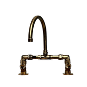 Victoria Industrial Brass Tap Set